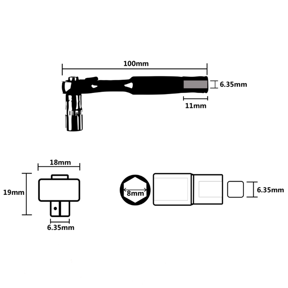 GEMFAN WL-06 1/4 ratchet wrenc - đánh giá và giá Fpv Drone Tool Kit