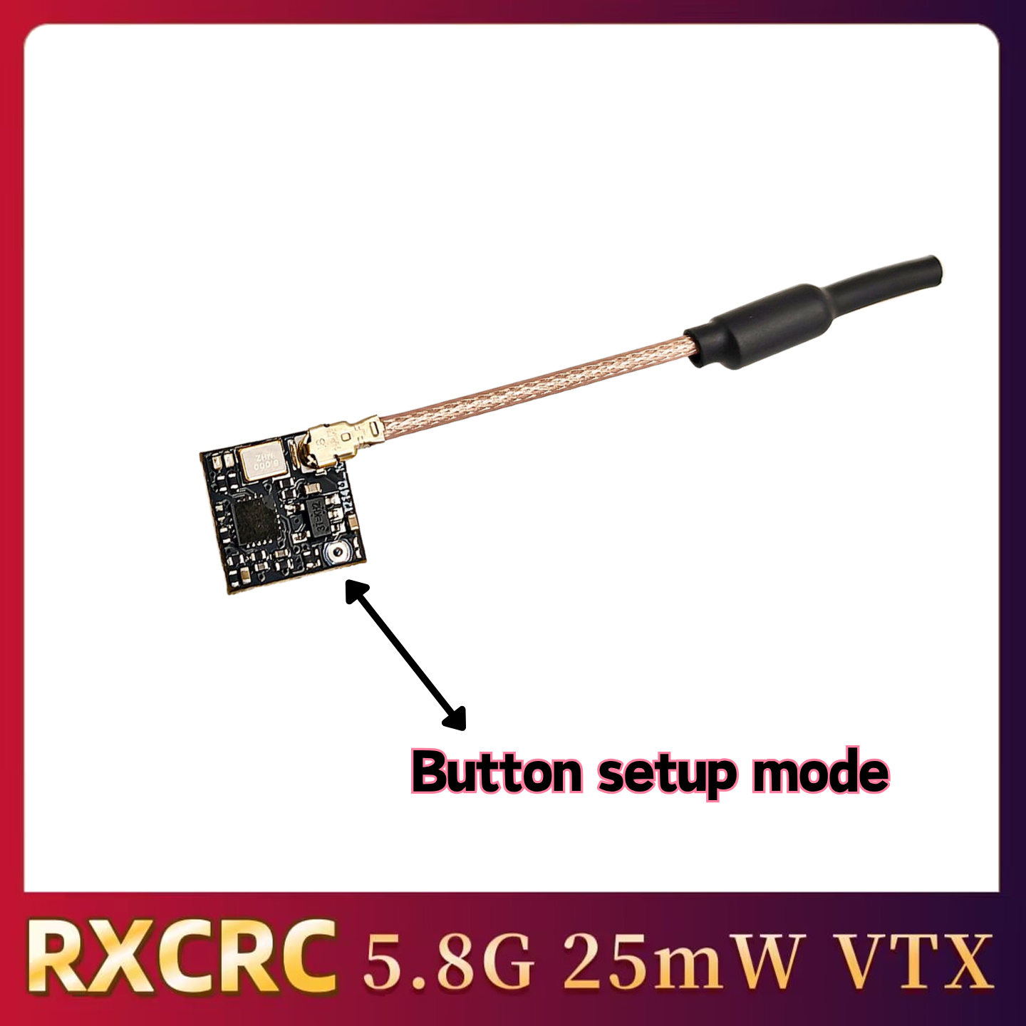 RXCRC 5.8GHz 48CH FPV 25mW Ana - đánh giá và giá Fpv Drone Frame