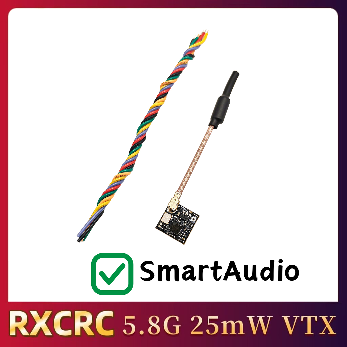RXCRC 5.8GHz 48CH FPV 25mW Ana - đánh giá và giá Fpv Drone Frame